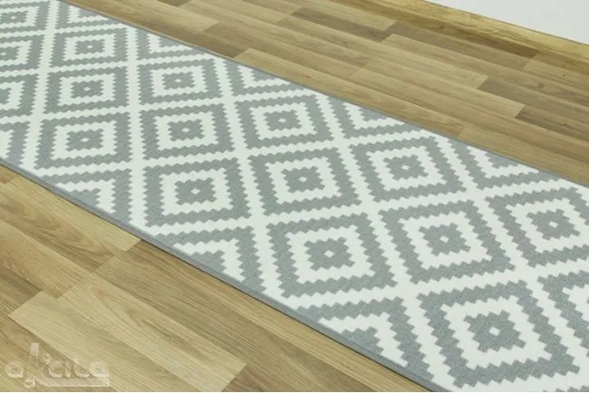 Protišmykový behúň Romby 19 - sivý - Výpredaj