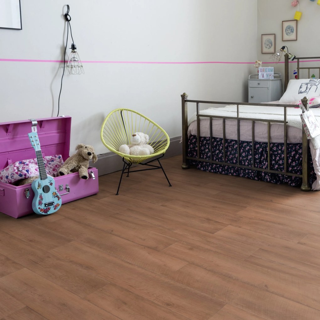 PVC podlaha - lino AladinTex Plus 1236 Cajou Honey, na mieru, šíře 4m, hnedá, filc, chodba / predsieň, Gerflor