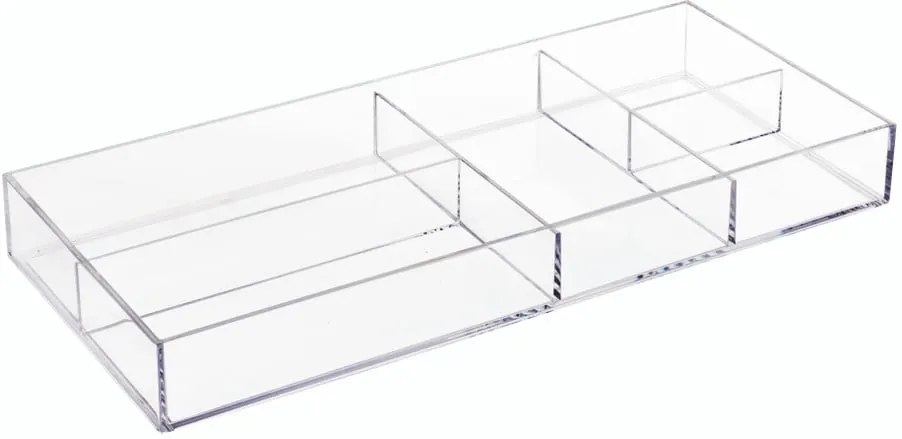 Priehľadný organizér iDesign Clarity, 40,6 × 17,8 cm