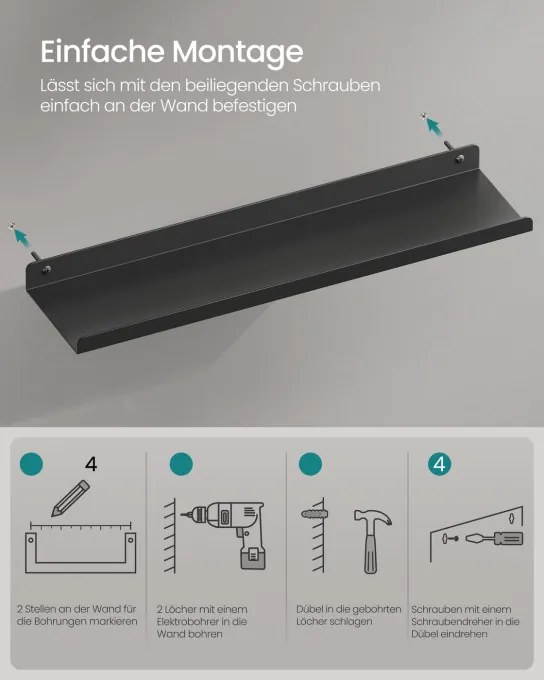 Sada dvoch nástenných políc LFS014BH01