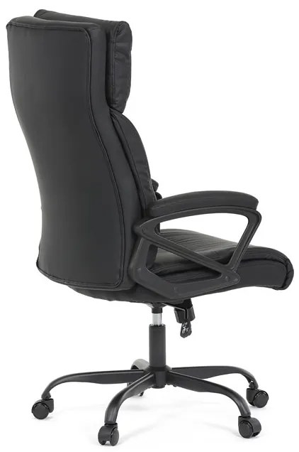 Autronic BONTEC Kancelárske kreslo, hojdací mechanizmus, čierna ekokoža, KA-Y346 BK Farba: Modrá