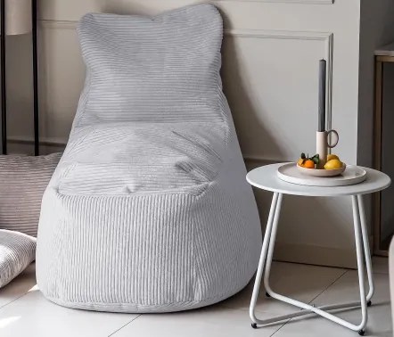 Sedací vak Modus, svetlo šedá štrukturovaná látka%