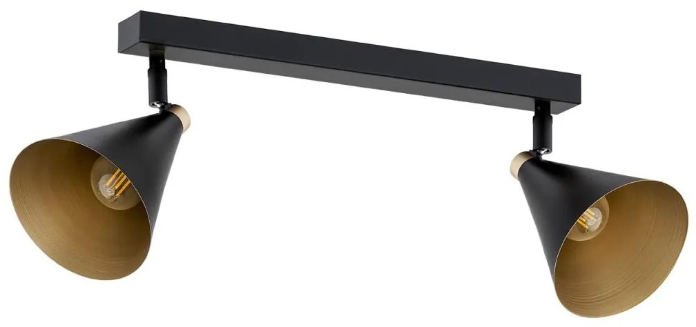 Argon 7170 - Bodové svietidlo LUCINDA 2xE14/7W/230V čierna