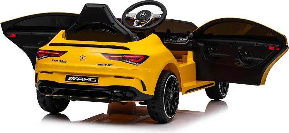 LEAN CARS Mercedes CLA 45s AMG Yellow 4x4 Auto na batérie