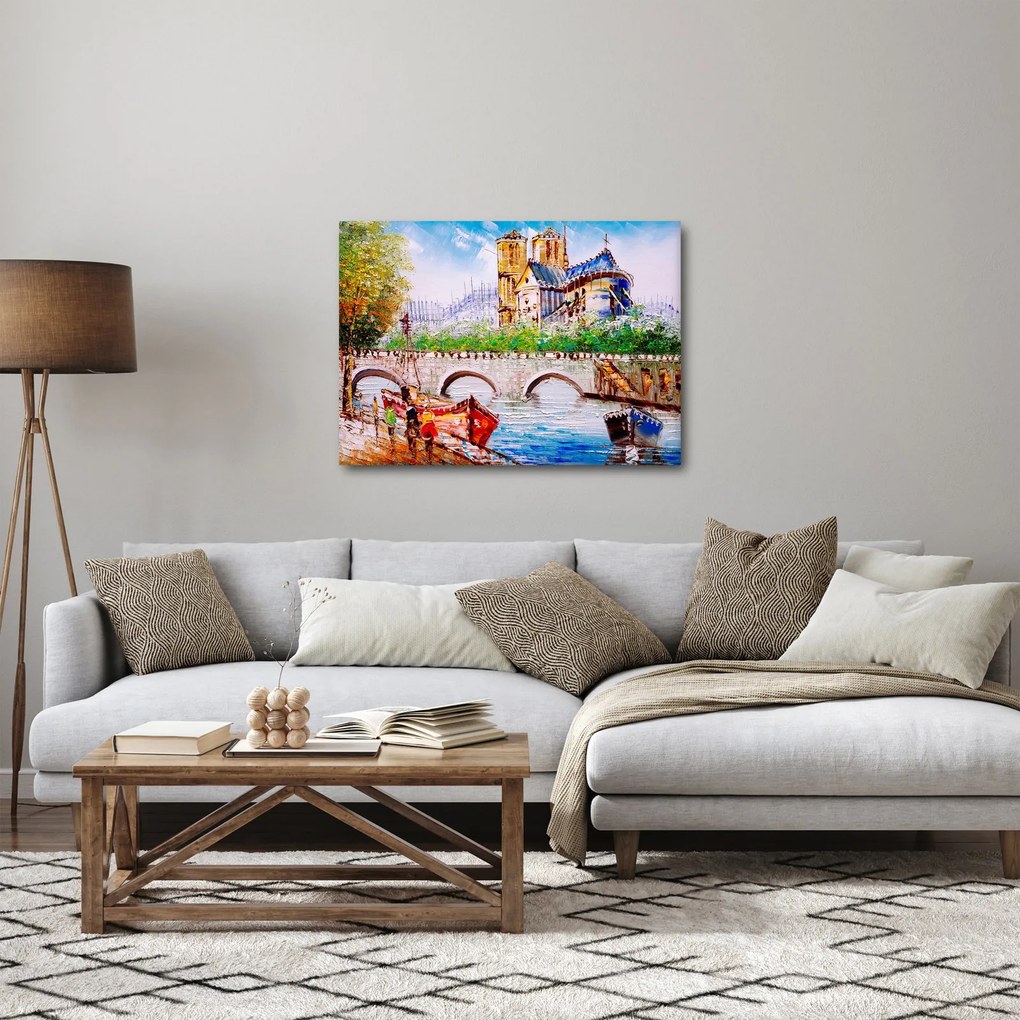 Obraz - Olejomaľba mesta (70x50 cm)
