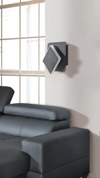 LED nástenné svietidlo Onyx čierne