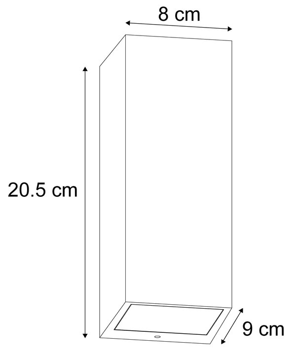 Škandinávske nástenné svietidlo drevo 2-svetlá GU10 70mm IP54 - Baleno