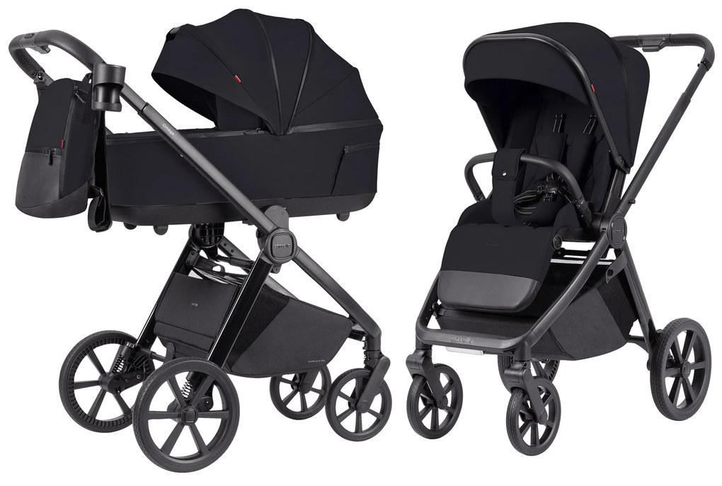 Detský kočík 2v1 CARRELLO Omega Plus CRL-6540/1 Cosmo Black