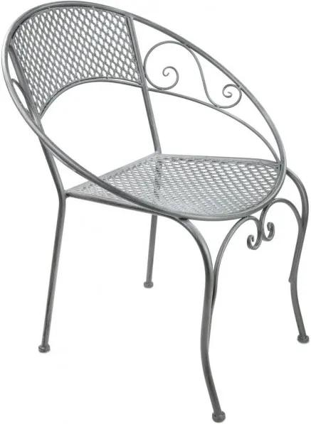 Záhradná stolička DEMA Provence sivá