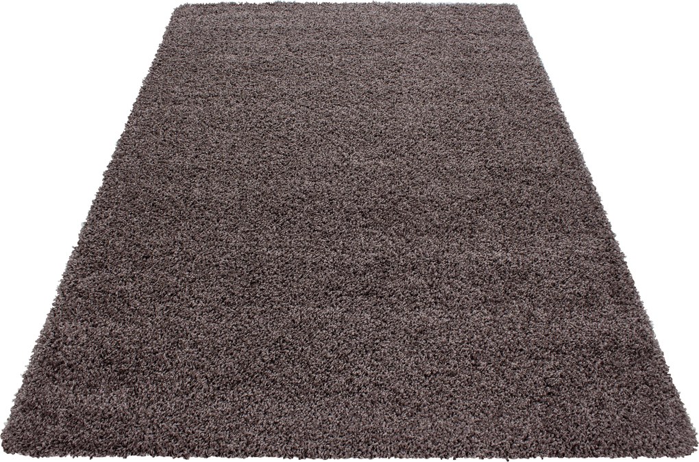 Ayyildiz koberce AKCE: 100x200 cm Kusový koberec Life Shaggy 1500 taupe - 100x200 cm