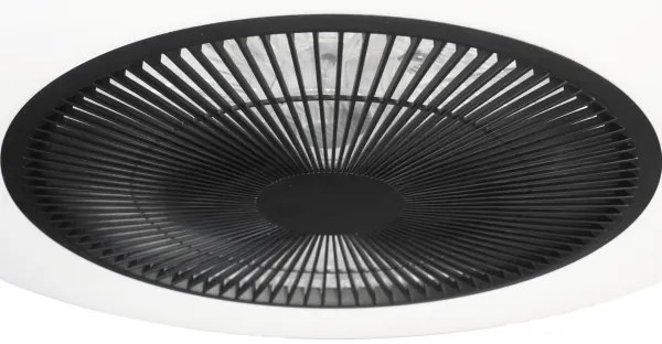 LED Stmievateľné stropné svietidlo s ventilátorom ARIA LED/38W/230V čierna/biela +DO