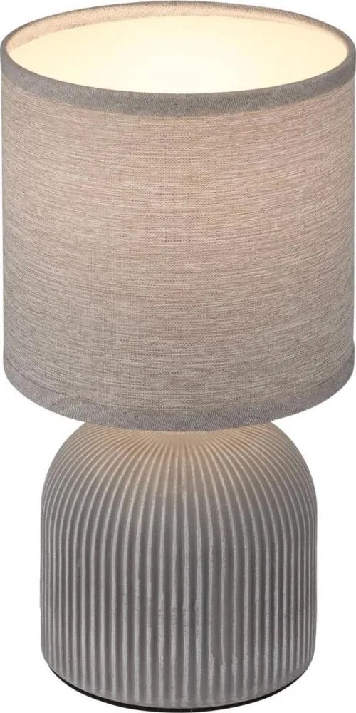 Brilo - Stolová lampa INO 1xE14/10W/230V sivá