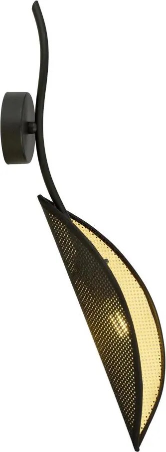 Nástenné svietidlo LOTUS 1xE14/10W/230V čierna/zlatá