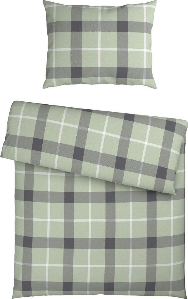 XXXLutz POSTEĽNÁ BIELIZEŇ, flanel, svetlosivá, 140/200 cm Esposa - Obliečky & plachty - 005397033205