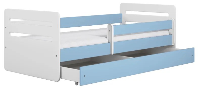 Kocot kids Detská posteľ Tomi modrá, varianta 80x140, bez šuplíků, s matrací