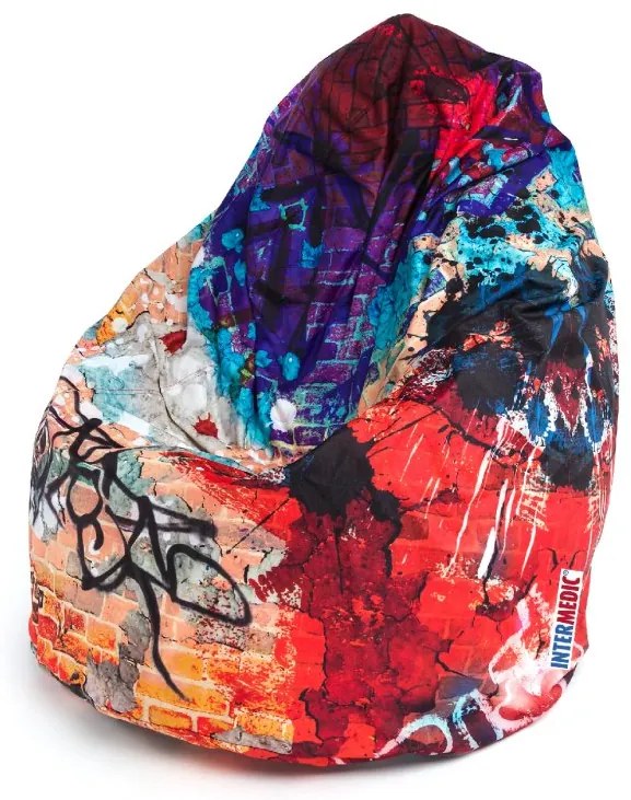 INTERMEDIC SK Sedací vak Mega Sako Modern Polyester - DG57 - Graffiti