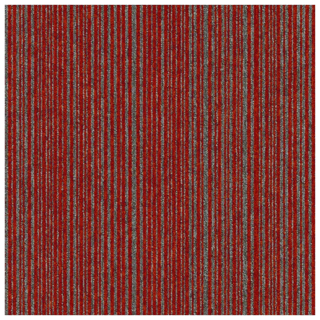 Tapibel Kobercový štvorec Coral Lines 60380-50 červeno-šedý - 50x50 cm