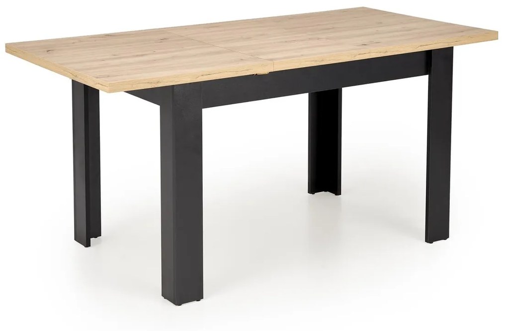 Jedálenský rozkladací stôl Bagio 120/160 cm dub artisan/čierny