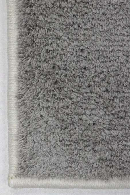 Detský koberec SLIM 6917 sivý / biely