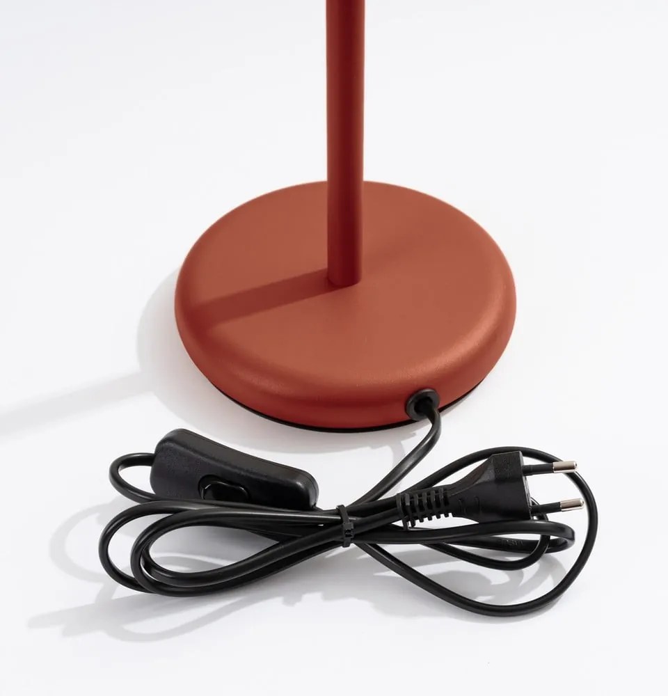 Stolová lampa v tehlovej farbe (výška 43 cm) Gleam – Sollux