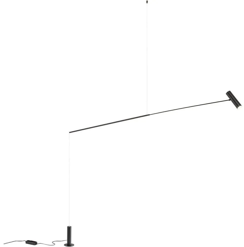 Redo 01-2695 - LED Stmievateľná stojacia lampa PICAS LED/12W/230V čierna UN1390