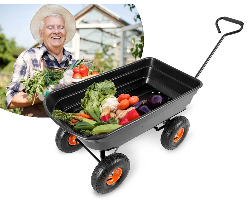 Záhradný vozík sklápač 75L Humberg 4872