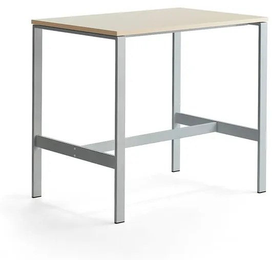 Stôl VARIOUS, 1200x800x1050 mm, strieborná, breza