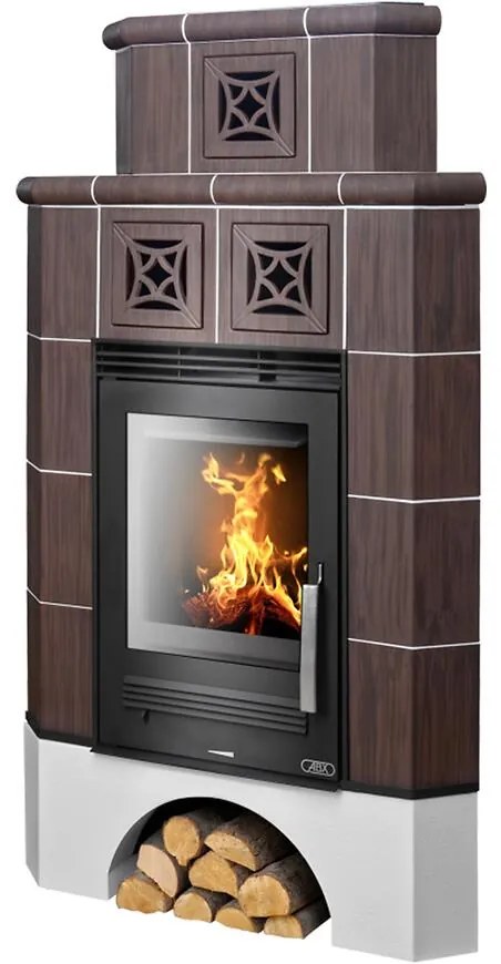 Krbové kachle Regina rohová caffe