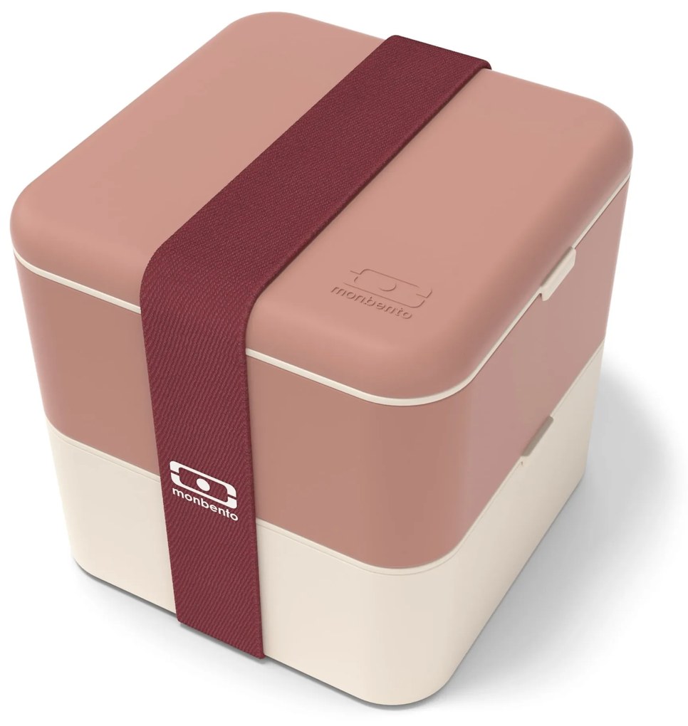 monbento Desiatový box Monbento Square Pink Moka 1,7 l
