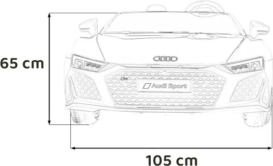 Elektrické autíčko Audi Spyder R8 LIFT modré