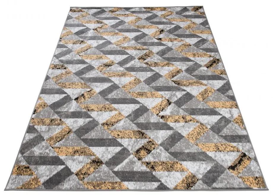 Kusový koberec PP Inis šedožltý 140x200cm