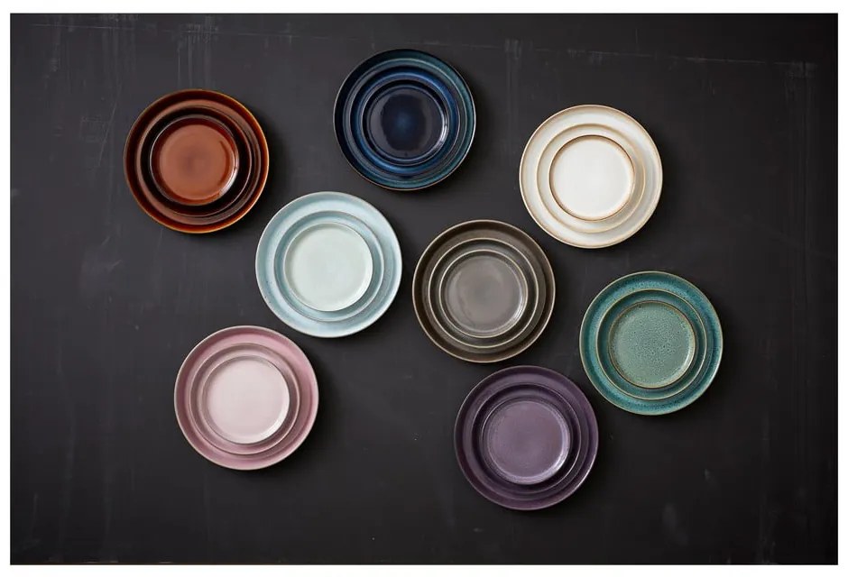 Čierny/jantárový kameninový tanier ø 27 cm Gastro Black/Amber – Bitz