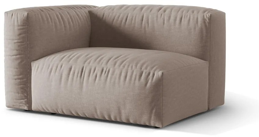 Béžový modul pohovky (ľavý roh) Martina – Micadoni Home