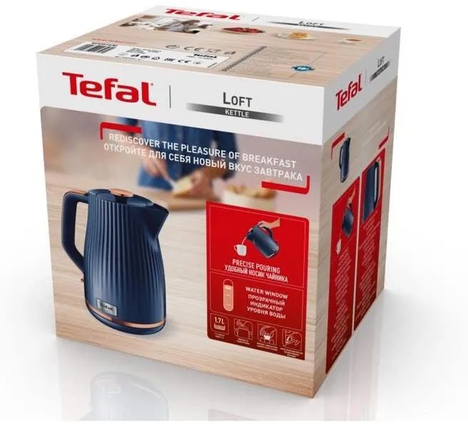 Rýchlovarná kanvica Tefal Loft KO251430 modrá (rozbalené)