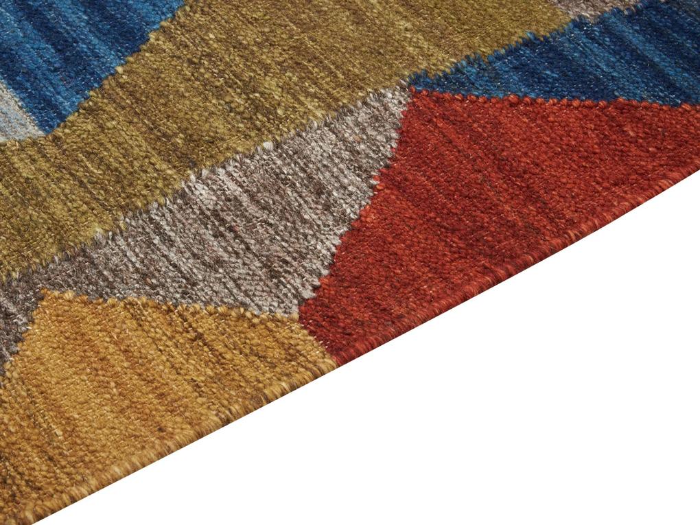Vlnený kelímový koberec 160 x 230 cm viacfarebný ARZAKAN Beliani