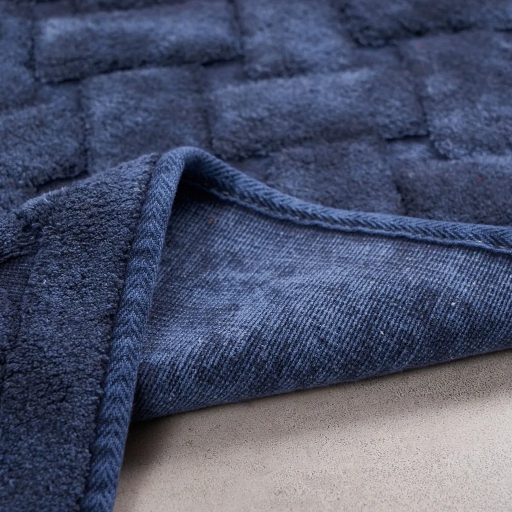 Súprava 2 kusov kúpeľňových predložiek Dante tmavomodrá