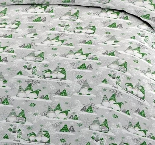 Bavlnené deluxe obliečky GONEL GREEN 140x200 cm