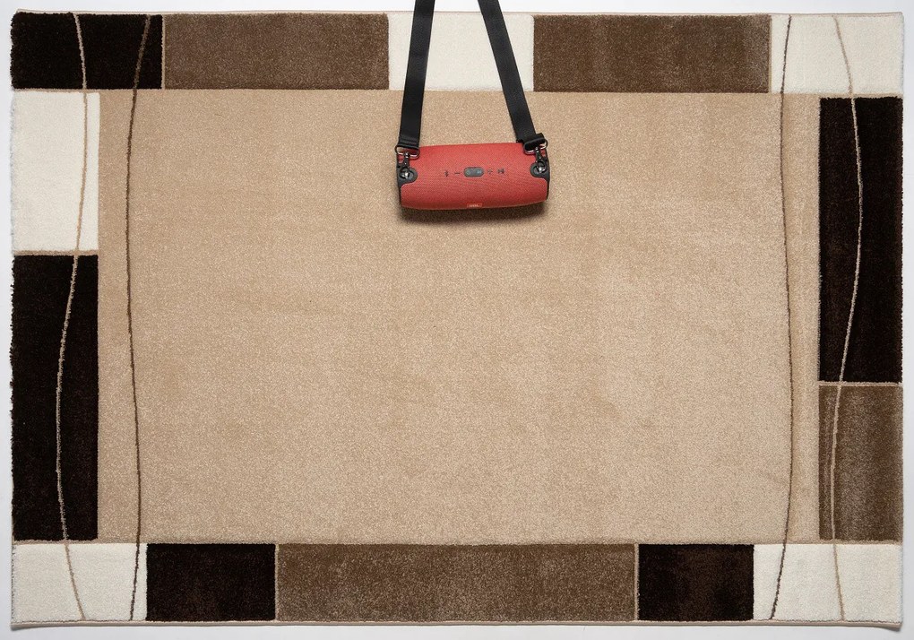 Spoltex, Kusový koberec Cascada Plus beige 6294, 120x170, béžová, chodba / predsieň