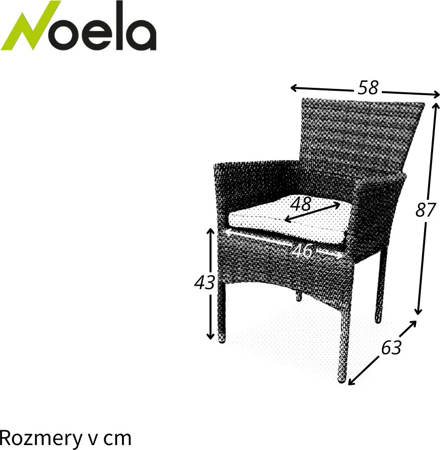 Noela Záhradné ratanové kreslo Bali PREMIUM