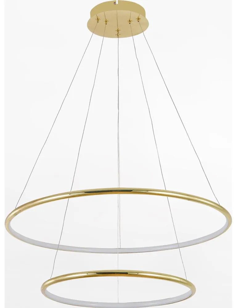 Zuma Line PL201004B-2GD - LED Luster na lanku MARSEILLE LED/40W/230V zlatá