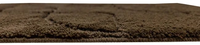 Kúpeľňový koberček Ivona hnedý, línie