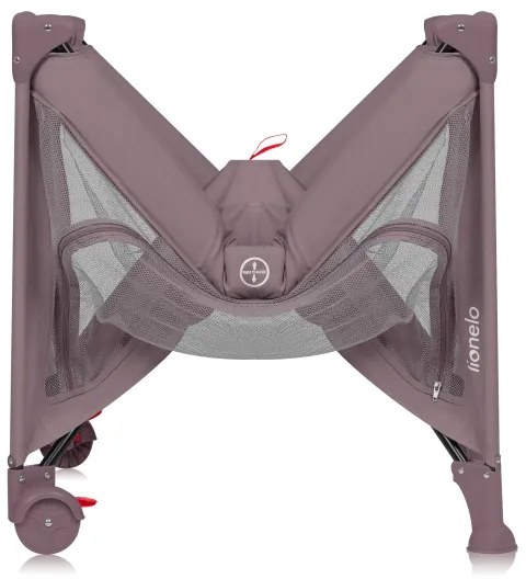 Lionelo - Cestovná postieľka LAURA Pink Nude