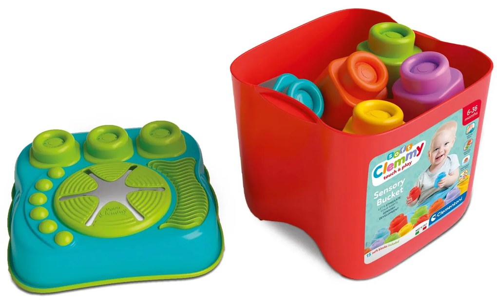 Clemmy baby - senzorické vedierko s kockami