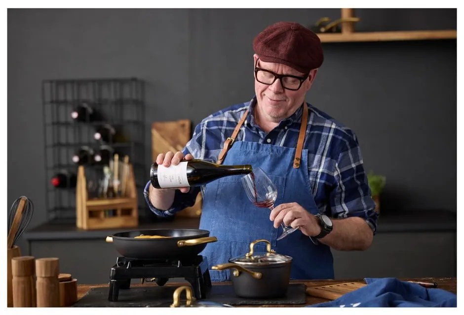 Hliníkový hrniec s nepriľnavým povrchom s pokrievkou na indukciu 2,6 l – Holm