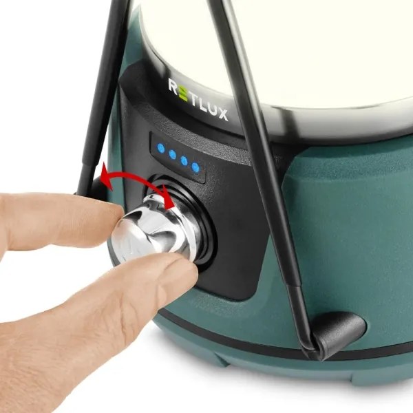 Retlux - LED Stmievateľná prenosná lampa s funkciou powerbanky LED/3W/4400 mAh IPX2