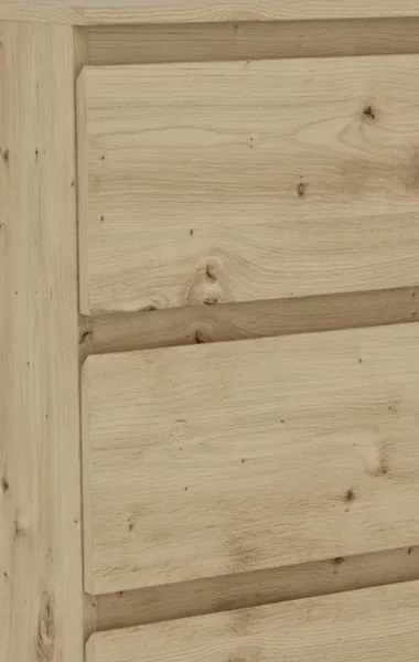 Komoda so 4 zásuvkami Carlos, dub artisan, 75 cm