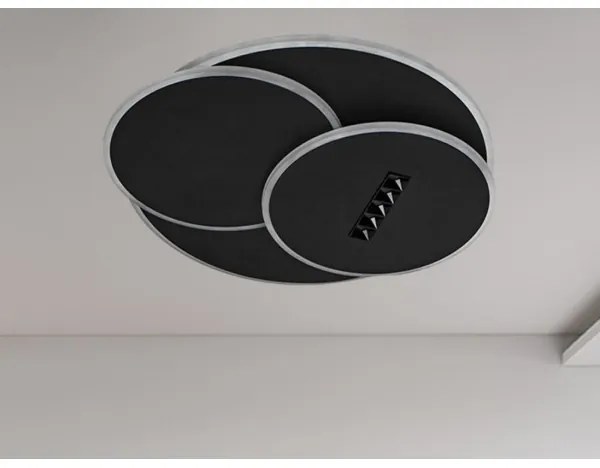 LED Stmievateľné stropné svietidlo LED/90W/230V 3000-6500K čierna +diaľkové ovládanie