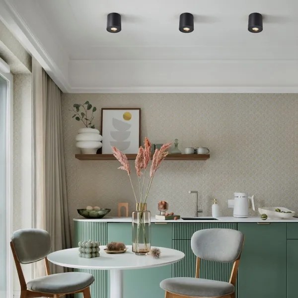 Zuma Line ACGU10-159-N - Bodové svietidlo RONDIP SL 1xGU10/50W/230V IP44 čierna