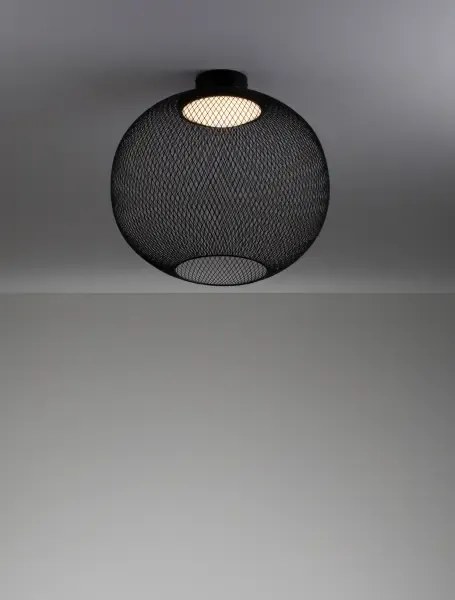 LED čierne moderné stropné svietidlo Kinetic 50
