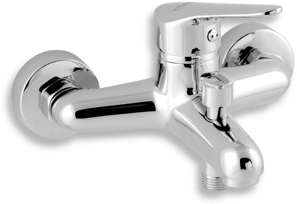 Novaservis Titania Iris New, vaňová nástenná batéria bez sprchovej súpravy 150 mm, chrómová, 94420/1,0